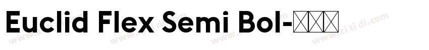 Euclid Flex Semi Bol字体转换